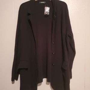 Women Black long sleeve sweater,  Ralph Lauren